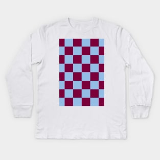 Villa Checkered Flag Kids Long Sleeve T-Shirt